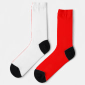 Indonesische Flagge Socken (Linkes Detail)