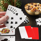 Indonesische Flagge Spielkarten (In Situ)