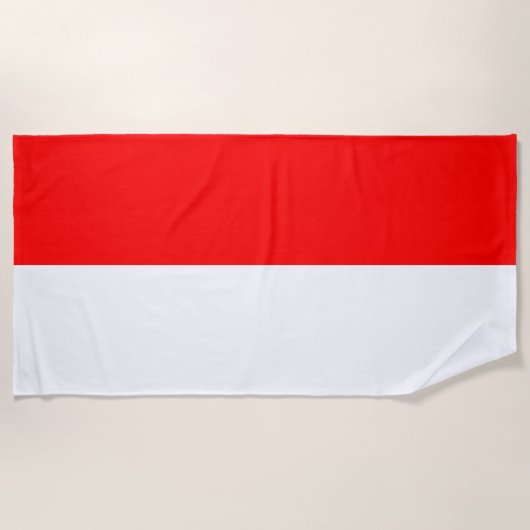 Indonesische Flagge Strandtuch (Vorderseite)