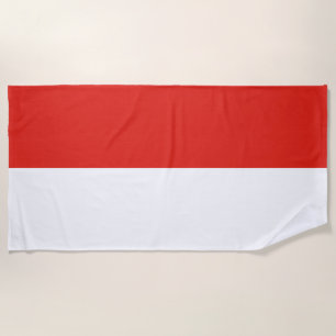 Indonesische Flagge Strandtuch