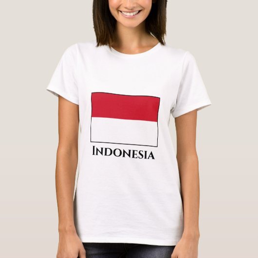 Indonesische Flagge T-Shirt (Vorderseite)