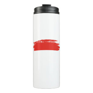 Indonesische Flagge Thermosbecher