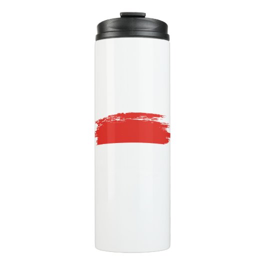Indonesische Flagge Thermosbecher (Vorderseite)
