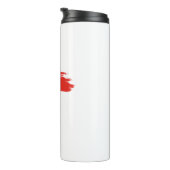 Indonesische Flagge Thermosbecher (Nach rechts gedreht)