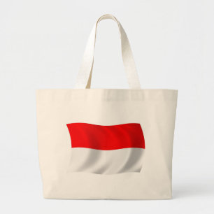 Indonesische Flagge Totbeutel Jumbo Stoffbeutel