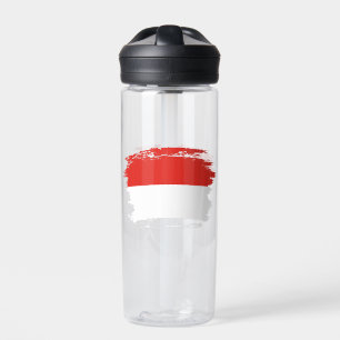 Indonesische Flagge Trinkflasche