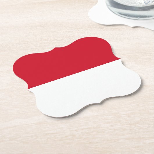 Indonesische Flagge Untersetzer (angewinkelt)