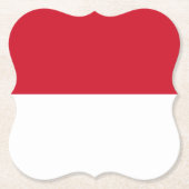 Indonesische Flagge Untersetzer (Vorderseite)