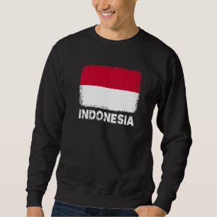 Indonesische Flagge Unterstützung Indonesiens Peop Sweatshirt