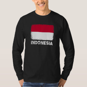 Indonesische Flagge Unterstützung Indonesiens Peop T-Shirt