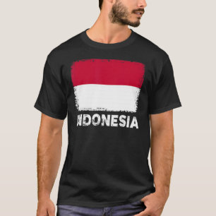 Indonesische Flagge Unterstützung indonesischer Be T-Shirt