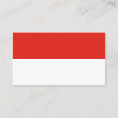 Indonesische Flagge Visitenkarte (Vorderseite)