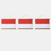 Indonesische Flagge Wandteppich Mit Holzrahmen (Dreifach)