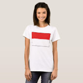 Indonesische Flagge x Karte T - Shirt (Vorne ganz)