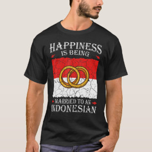 Indonesische Hochzeit Indonesisches Ehe-Erbe T-Shirt