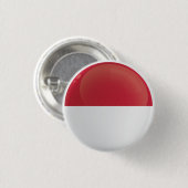Indonesische Icon-Flagge Button (Vorne & Hinten)