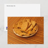 indonesische Ingwerkuchen Postkarte (Vorne/Hinten)