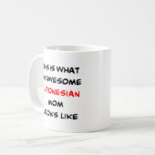 indonesische Mama, phantastisch Kaffeetasse (Vorderseite Links)