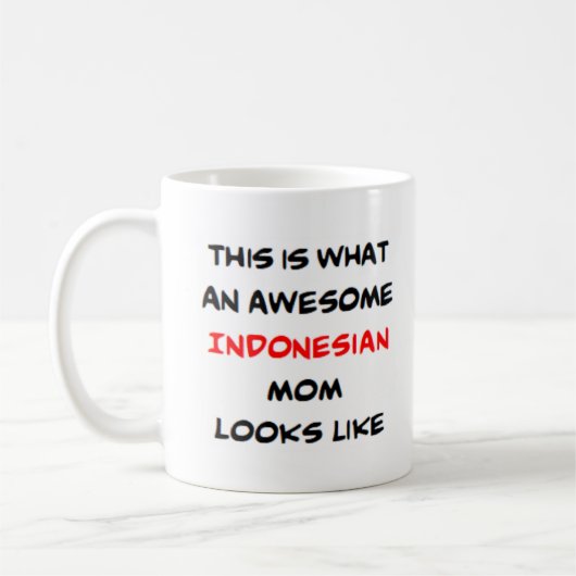 indonesische Mama, phantastisch Kaffeetasse (Links)