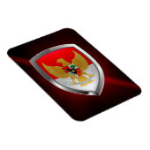 Indonesische Metallische Emblem Magnet (Rechte Seite)