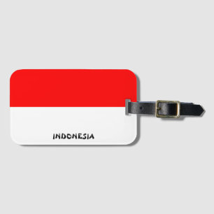 Indonesische Nationalflagge Patriotisch Gepäckanhänger