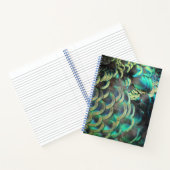 indonesische Peacock Feathers-Muster-Notebook Notizblock (Innenseite)