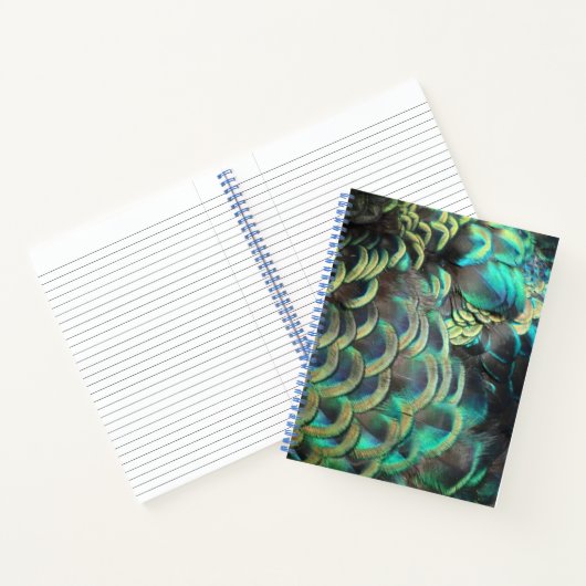 indonesische Peacock Feathers-Muster-Notebook Notizblock (Innenseite)