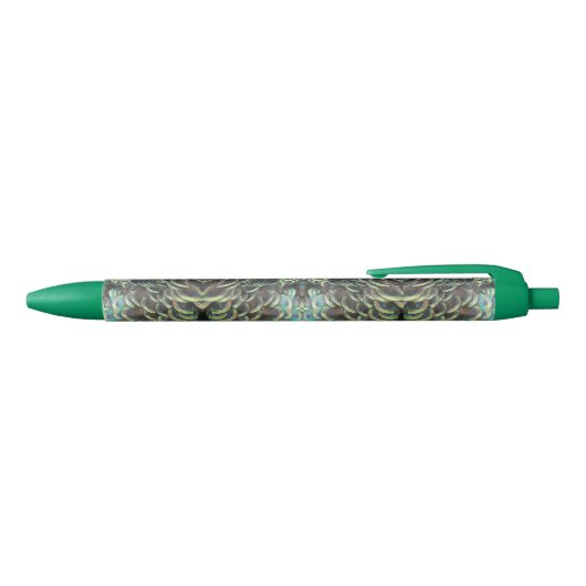 Indonesische Peacock Feathers Pattern Pen Kugelschreiber (Oberseite)