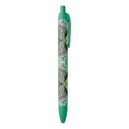 Indonesische Peacock Feathers Pattern Pen Kugelschreiber
