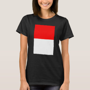 Indonesische Retro-Vintage Nationalflagge Indonesi T-Shirt
