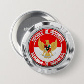 Indonesische RundEmblem Button (Vorne & Hinten)