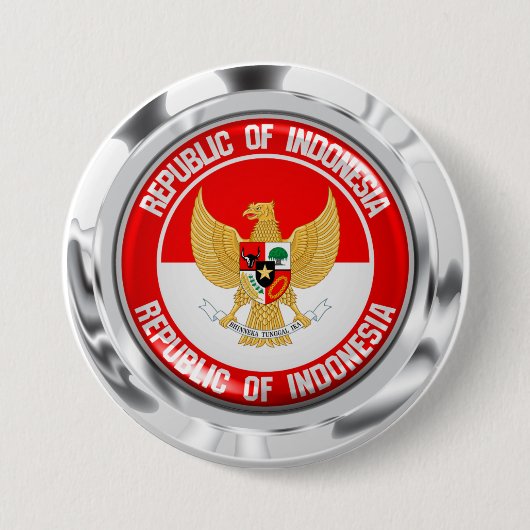 Indonesische RundEmblem Button (Vorderseite)