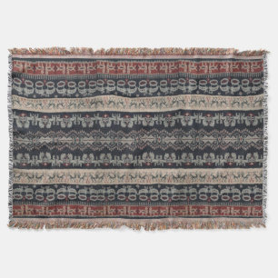 Indonesische Stammes- Ikat TextilWeavings Decke