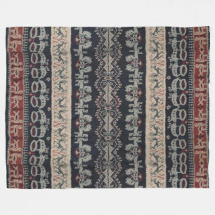 Indonesische Stammes- Ikat TextilWeavings Fleecedecke