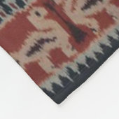 Indonesische Stammes- Ikat TextilWeavings Fleecedecke (Ecke)