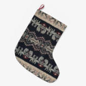 Indonesische Stammes- Ikat TextilWeavings Großer Weihnachtsstrumpf (Vorderansicht (hängend))