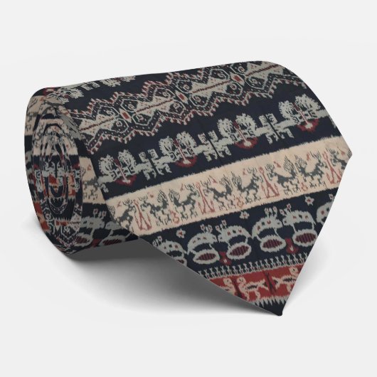 Indonesische Stammes- Ikat TextilWeavings Krawatte (Gerollt)