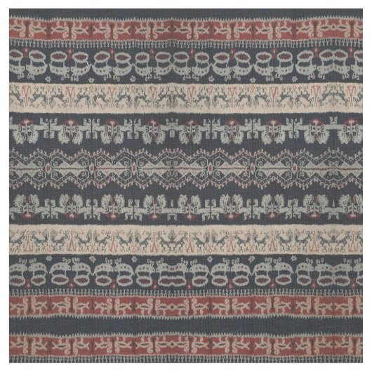 Indonesische Stammes- Ikat TextilWeavings Stoff (Nahaufnahme)