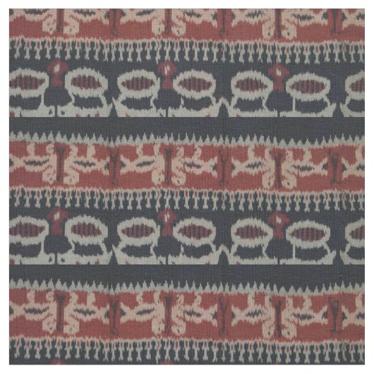 Indonesische Stammes- Ikat TextilWeavings Stoff (Nahaufnahme)