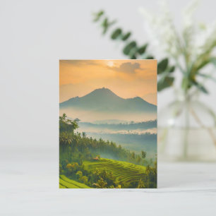 Indonesische Sunset Feiertagspostkarte