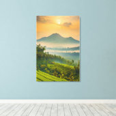 Indonesische Sunset Leinwanddruck (Insitu (Holzboden))