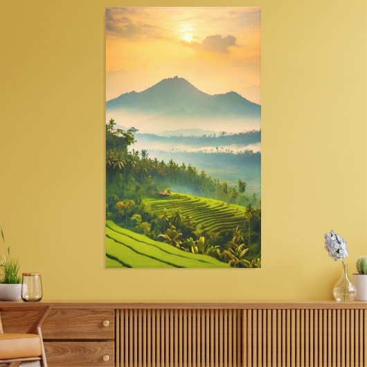 Indonesische Sunset Leinwanddruck (Insitu (Wohnzimmer))
