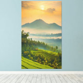 Indonesische Sunset Leinwanddruck (Insitu (Holzboden))