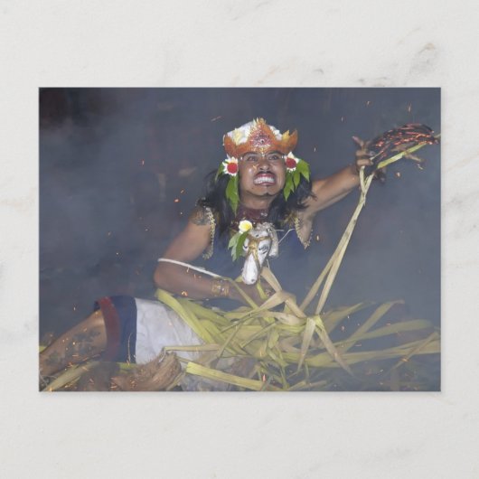 indonesische Tänzerin Postkarte (Vorderseite)
