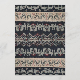 Indonesische Tribal Ikat Textiles Weaving Indonesi Einladung