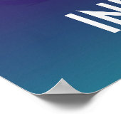 Indonesische Vintage-Reiseplakat Poster (Ecke)