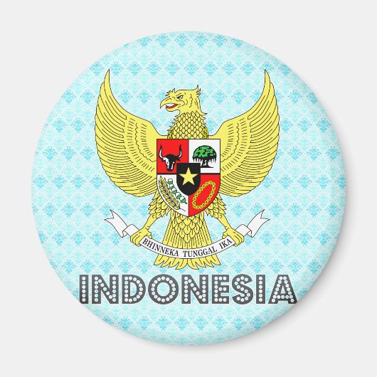 indonesische Wappen Magnet (Vorne)