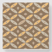 indonesischer Batik-Muster-Untersetzer Steinuntersetzer (Vorderseite)