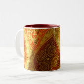 Indonesischer Batik Zweifarbige Tasse (Vorderseite Links)