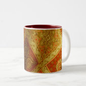 Indonesischer Batik Zweifarbige Tasse (VorderseiteRechts)